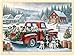 MoinKidz Christmas Puzzles for Kids Ages 35 24 Piece Puzzle for 3 Year Old Red Truck with Puppies Christmas Dogs Wooden Jigsaw Puzzles with Tray - Image 2