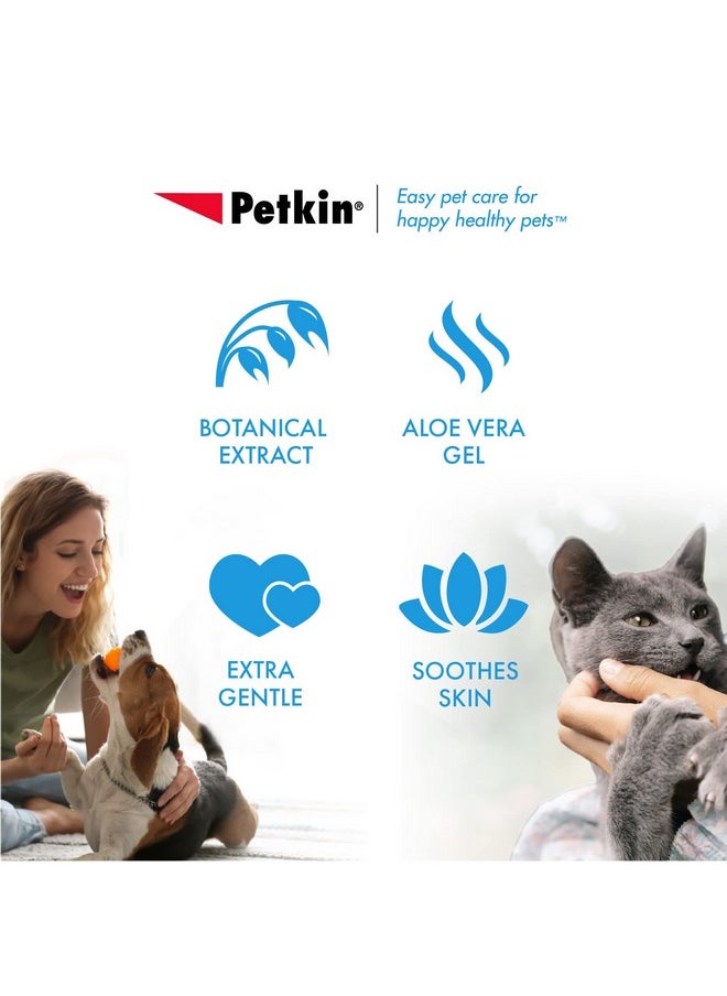 Petkin - Jumbo Pet Eye Wipes, 80 Extra Moist Wipes, 2 Pack  Natural Formula Gently Removes Dirt, Discharge, & Tear Stains  Safe, Convenient, & Easy To Use Pet Wipes For Dogs, Cats, Puppies & Kittens - Image 1