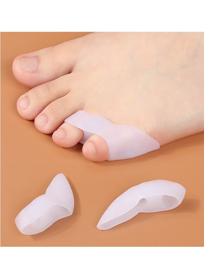 A pair of adjustable force inner and outer flip little toe double ring toe divider - Image 1