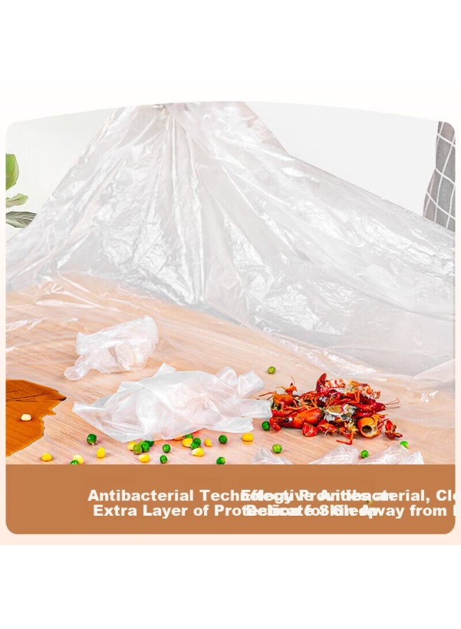Temeiju Disposable Rectangular Tablecloth, Thickened Placemat, Waterproof And Oil-proof Table Cover, Extra Large Size 180*180cm, 20 Pieces - Image 2