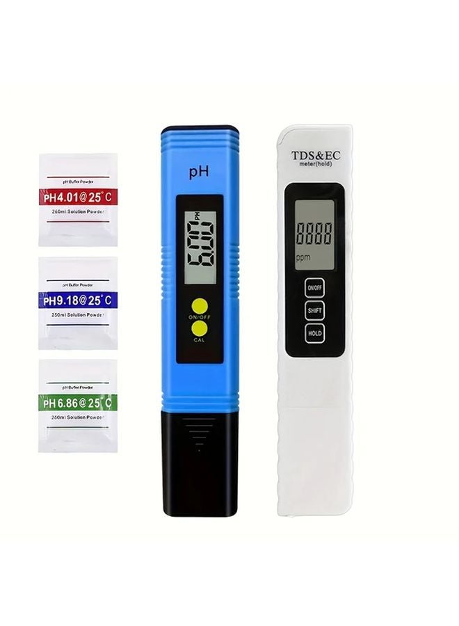 Blue PH TDS Water Tester Digital Display 0 14 PH Meter 0 9999ppm PPM Water Quality Detection Pen - Image 1
