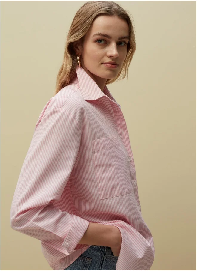 او في اس Ovs Piombo Relaxed Fit Shirt With Pockets