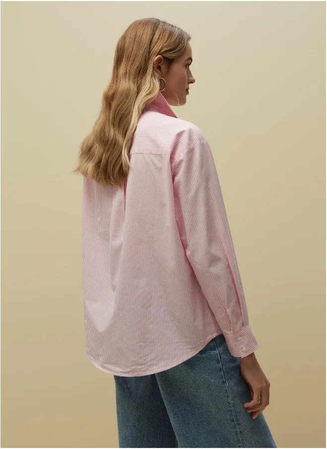 Ovs Ovs Piombo Relaxed Fit Shirt With Pockets