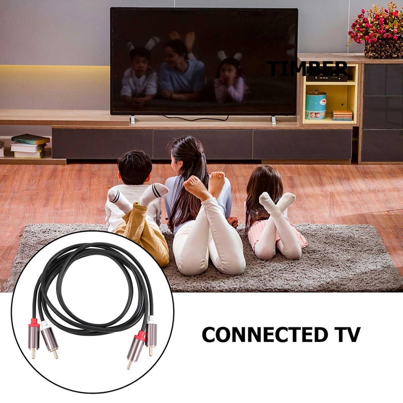 Healeved 3 Meter 2 to 2 Male Audio Cable Stereo Connection Cord for Home Theater and Gaming Consoles - Image 5