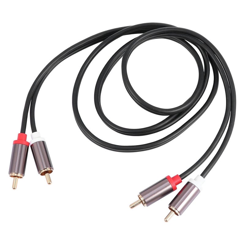 Healeved 3 Meter 2 to 2 Male Audio Cable Stereo Connection Cord for Home Theater and Gaming Consoles - Image 1