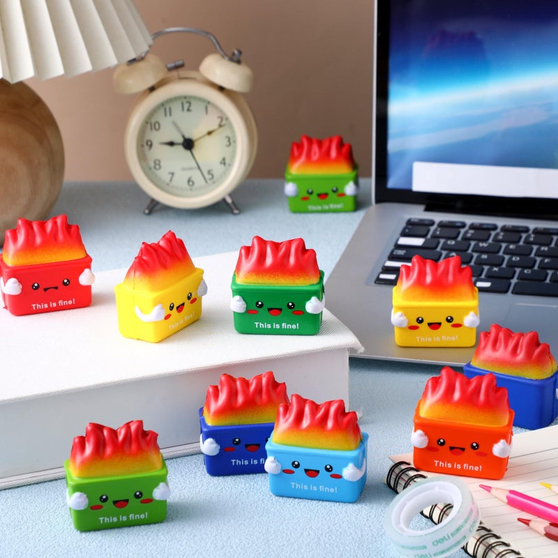Leitee 24 Pcs Dumpster Stress Relief Balls Mini Dumpster Fidget Toy Stress Balls for Adults Therapy Fidget Appreciation Gifts for Office Coworker Birthday Graduation Office Stuffer Gift (Multicolor) - Image 5