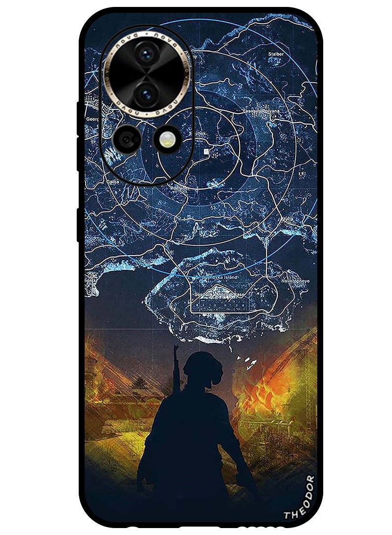 Theodor Protective Case Anti Scratch Shock Proof Bumper Cover For Huawei Nova 12 Pro Pubgy Map - Image 1