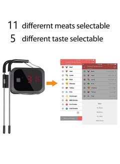 INKBIRD INKBIRD Meat Probe Thermometer IBT-2X BBQ Grill Bluetooth 50M Wireless Digital Food Thermometers for Barbeque Grilling Smoker Weber Oven  - Image 2