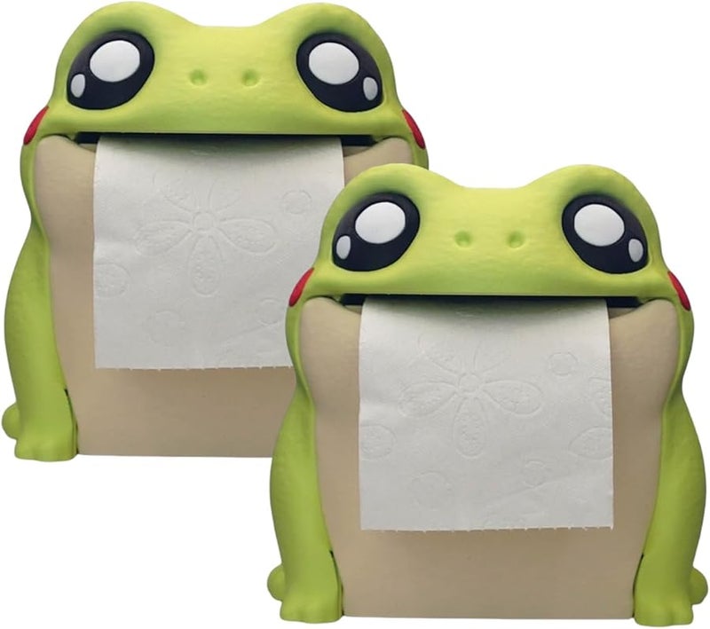 Frogs Designs Tissue Paper Box Holder Sturdy Construction Easy Dispensing Ideal for Household - Image 3