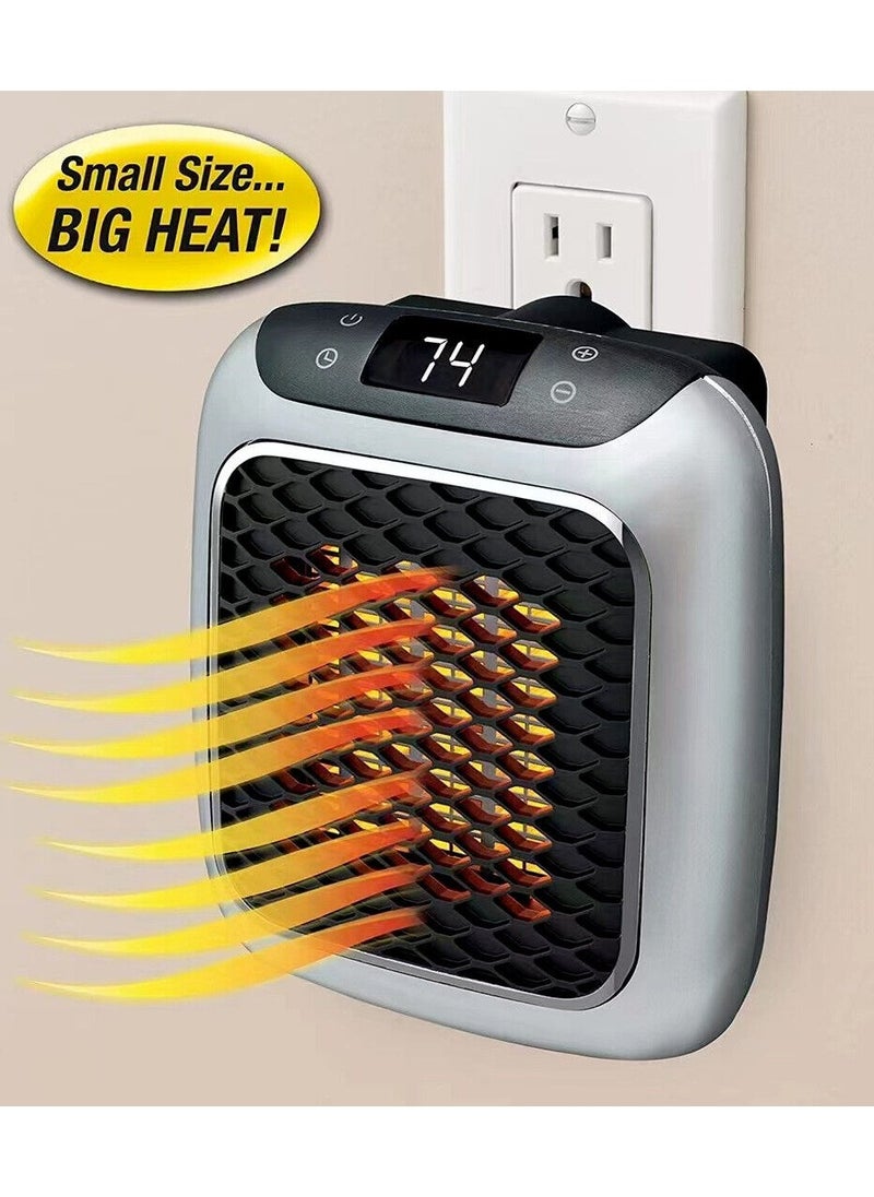 Handy Heater Turbo 800 Wall Outlet Small Space Heater With Adjustable Thermostat, Programmable 12-hour Timer, Auto Shut Off - Quiet & Space-saving Cer - pzsku/Z67472383308EDD598C18Z/45/_/1702570324/65c4f7ea-2257-4f63-b8d1-f859cd65aabf