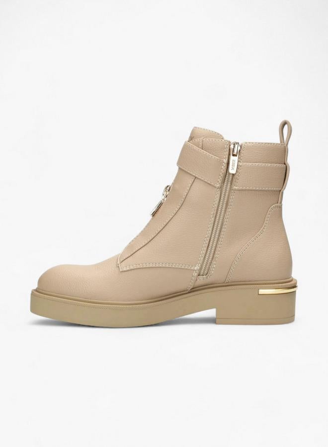 MEXX Solid Ankle Boots with Zip Closure - Image 4