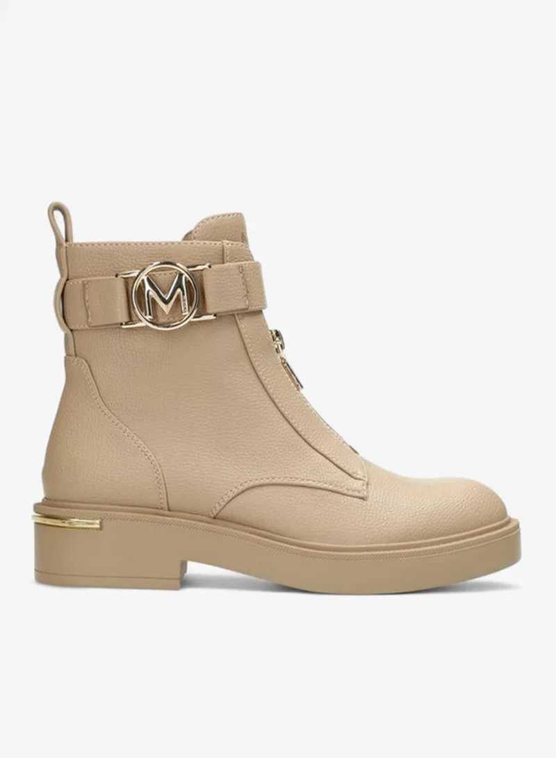 مكس جزمة كاحل صلبة بسحاب