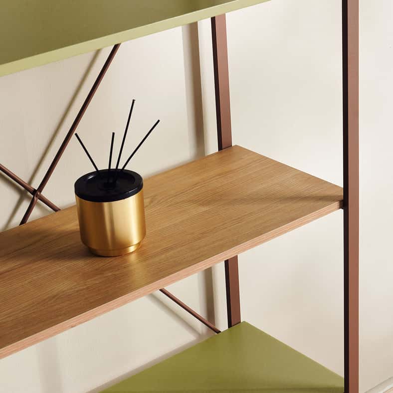 Pan Home وحدة رفوف 5 طبقات - أخضر وطبيعي - Image 3