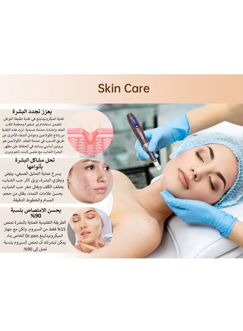 دكتور بن دكتور بين ألتيما A10 - قلم تجميل ميكرونيدل لاسلكي متعدد الوظائف أصلي - مجموعة أدوات العناية بالبشرة الموثوقة لتحقيق نتائج سريعة تحتوي على 2 قطعة من الإبر 12 - Image 4