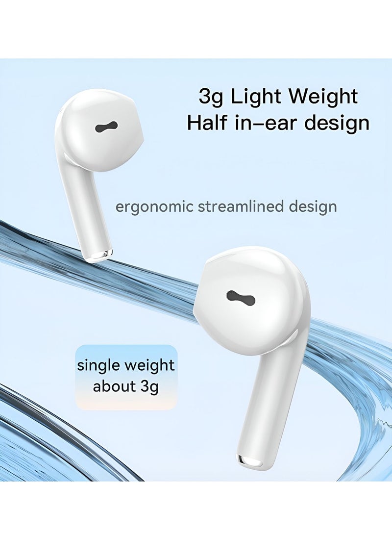 Yesido TWS18 Wireless Earphone Best Quality Earbuds TWS JL5.1 Version Digital Display Waterproof Stereo Mini True Wireless Earphone - White - Image 5