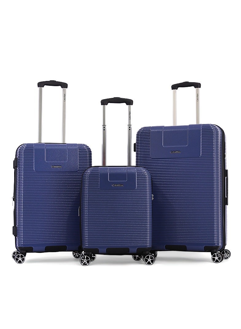 Calvin Klein 3-Piece Hardshell Luggage Set with Spinner Wheels, TSA Lock - Expandable Suitcase Trolley for Travel - Image 1