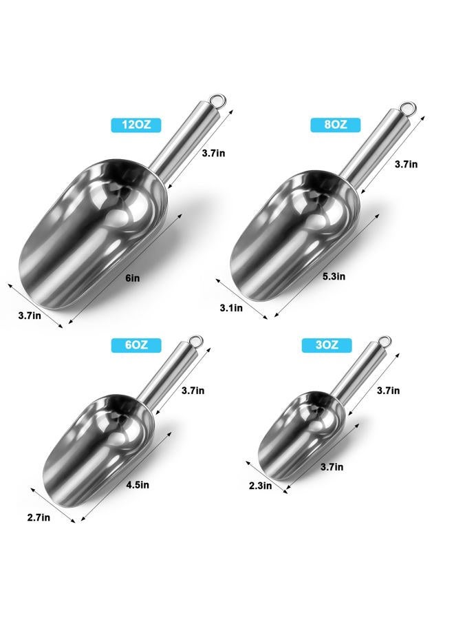 Mity Rain Stainless Steel Ice Scoop for Freezer with Magnetic Hook - Ice Scoop for GE Profile Opal 2.0 Nugget Ice Maker, for Kitchen Bar Party Accessories (3OZ) - Image 5
