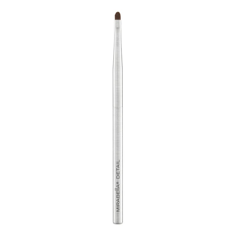 Mirabella Detail Eyeshadow Brush, Premium Professional Makeup Brush Collection, Cruelty-Free Synthetic Bristle Brush with Hand-Sculpted Brushed Aluminum Handle, Luxury Blending Brush for Makeup