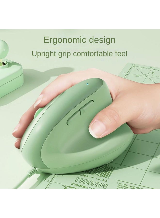 بي.أو.دب فأرة سلكية عمودية مريحة 4 مستويات ضبط Dpi أزرار صامتة كمبيوتر محمول مكتب مكتب - Image 3