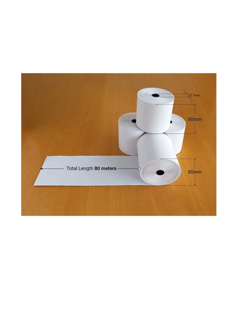 Maxi Pos Receipt Thermal Paper 80x80mm Per Pkt 2 Rolls - Image 3