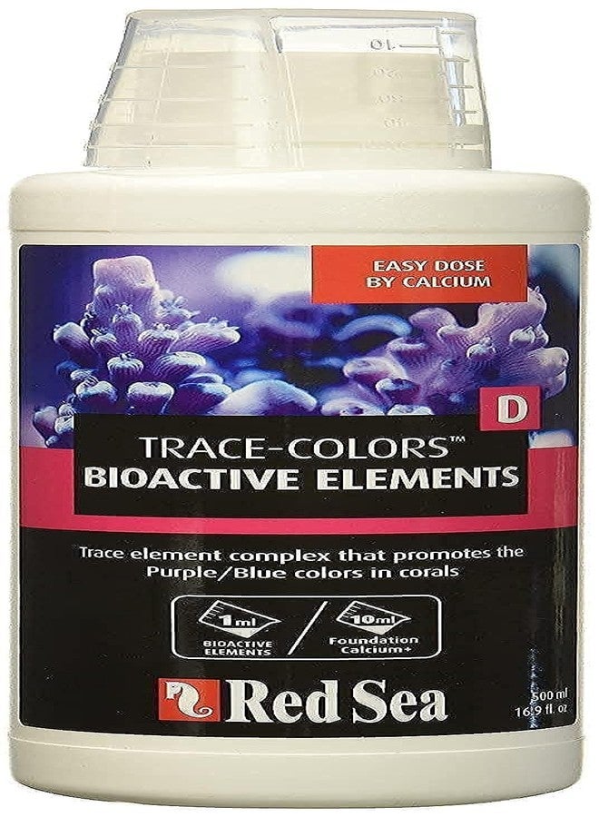 Red Sea Trace Colors D Supplement 500ml - 18 Essential Trace Elements for Enhanced Purple/Blue Coral Pigmentation & Reef Aquarium Health - Image 1