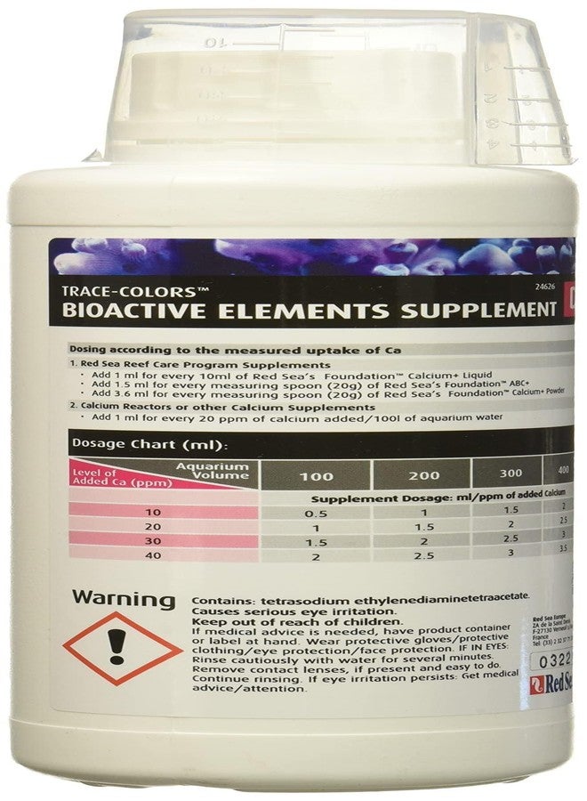 Red Sea Trace Colors D Supplement 500ml - 18 Essential Trace Elements for Enhanced Purple/Blue Coral Pigmentation & Reef Aquarium Health - Image 2