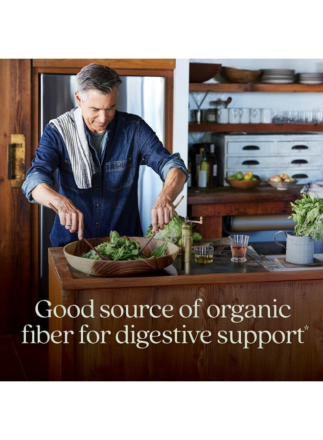 New Chapter فصل جديد مكمل ألياف متعددة من جميع النباتات مع إنولين بروبيوتيك المدروس سريرياً + قشور السيليوم لصحة الهضم والأمعاء، مصدر جيد للألياف اليومية، عضوي من وزارة الزراعة الأمريكية، 100% نباتي، 120 حبة - Image 2