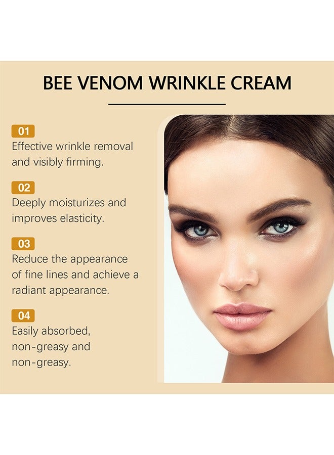 OUHOE Botox Bee Venom Wrinkle Cream, Anti-Wrinkle Firming & Moisturizing Multi-Purpose Cream, Upgrade Bee Venom Skin Treatment for Wrinkle Removal, Suitable for All Skin Types (20ml) - Image 2