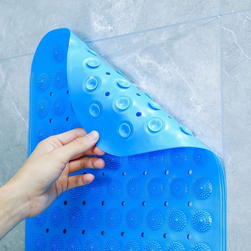 Ritmo Non Slip Bath Mat Shower Mats Bathtub Mats with Suction Cups Drain Holes Kids Tub Safety Bathroom Mat for Elderly Machine Washable Anti Mould - Image 5