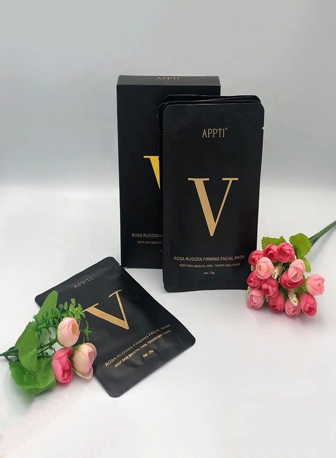 APPTI Double V Shape Chin Reducer Face Lifting Mask, Firming Tightening Facial Mask Chin Up Patch V Line Lifting Mask for Women Men Face and Neck Slimmer 5 Pieces - Image 3