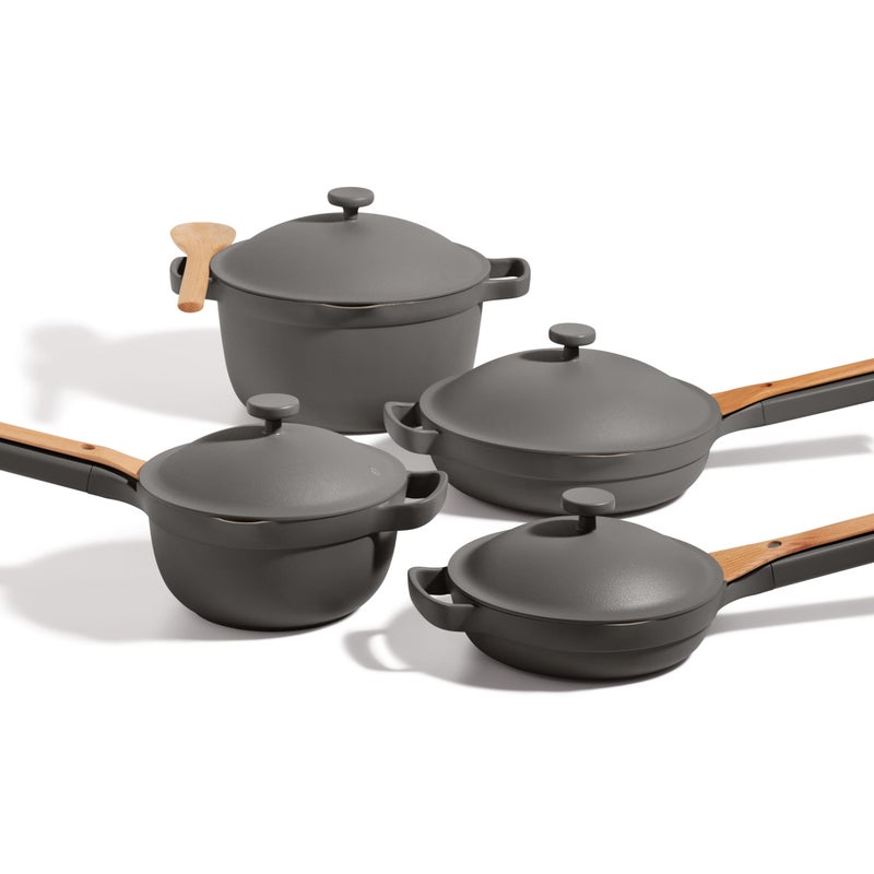 Our Place Cookware Set 13Piece Kit Including the Always Pan Perfect Pot and Spatulas Multifunctional ToxinFree Nonstick Heat Safe up to 450F Oven Stove Induction Compatible Char - Image 2