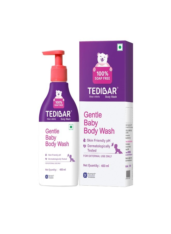 Tedibar Rich Moisturising Baby Body Wash 400ml with Skin Friendly PH | 100% Soap & Alkali Free | Prevents Dryness & Rahses | Dermatologically Test - Image 1