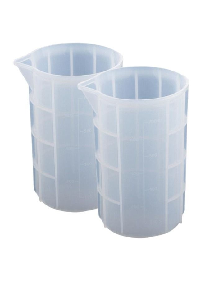 Silicone Measuring Cups for Mixing 700 ML 2 Pices