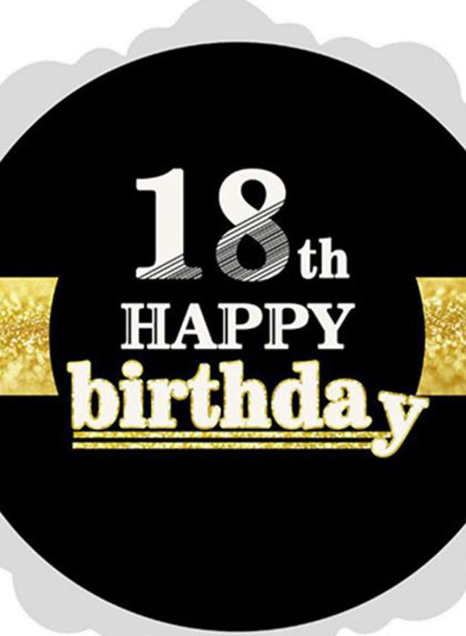 نيبمينينت بالونات تزيين بطبعة "18th Happy Birthday Party" طراز 581721028223-5 - Image 2