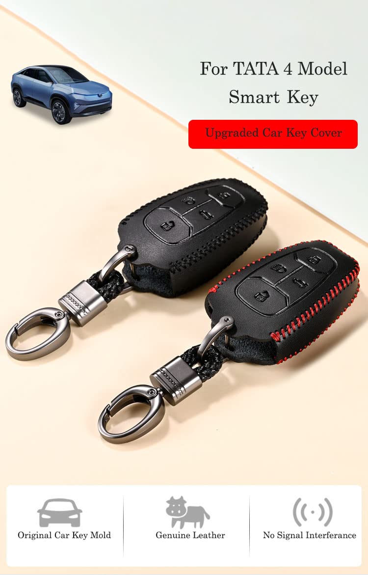Contacts Car Key Cover Compatible with TATA – Fits Nexon, Harrier, Altroz, Tiago, Tigor, Safari & More - Image 2