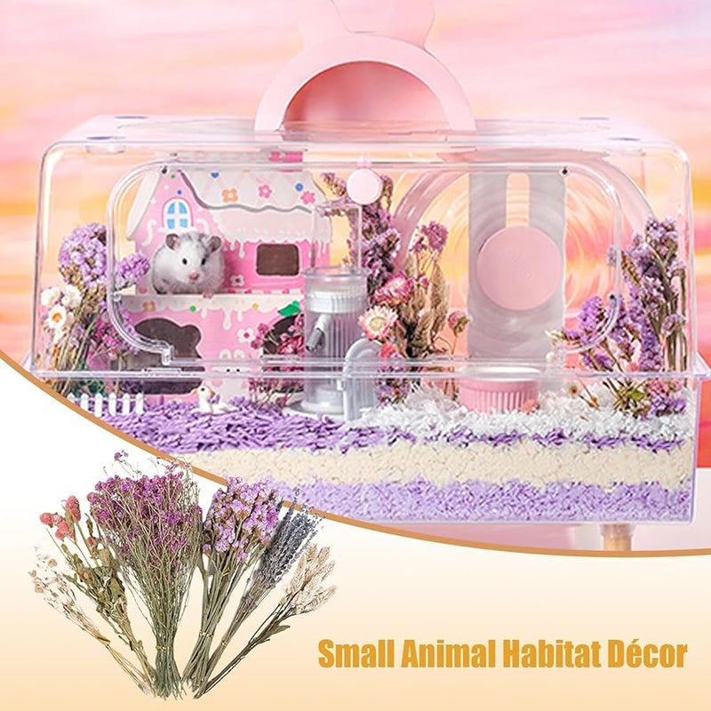 Hay Floral Bedding 1 Pc Natural Botanical Pet Bedding For Hamsters Gerbils Chinchillas - Image 5