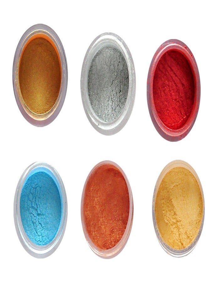 Vozwa Shining Eyeshadow Shimmer Powder (Copper, Golden, Maroon, Blue, Silver, Gold Gradient)(0023) - Image 2