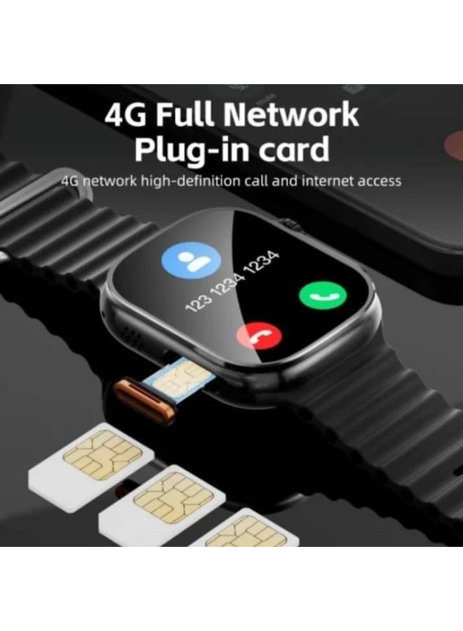 ساعة ذكية أندرويد 4G 5G، واجهة نظام تشغيل أندرويد، تطبيقات مثبتة مسبقًا، شاشة عرض AMOLED، جهاز تتبع اللياقة البدنية والرياضة، خلوي، واي فاي، تطبيق تيك توك إنستغرام عليها، ساعة ببطاقة SIM 64 جيجابايت - Image 5