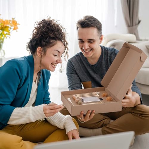 Dorhui حديقة زين اليابانية للمكتب، مجموعة علاج صينية الرمل دورهوي - صينية بامبو كبيرة 12 بوصة، مجموعة أشعل النار الصغيرة 7 قطع، كرات طوابع للمنزل والمكتب والفصل الدراسي - Image 2