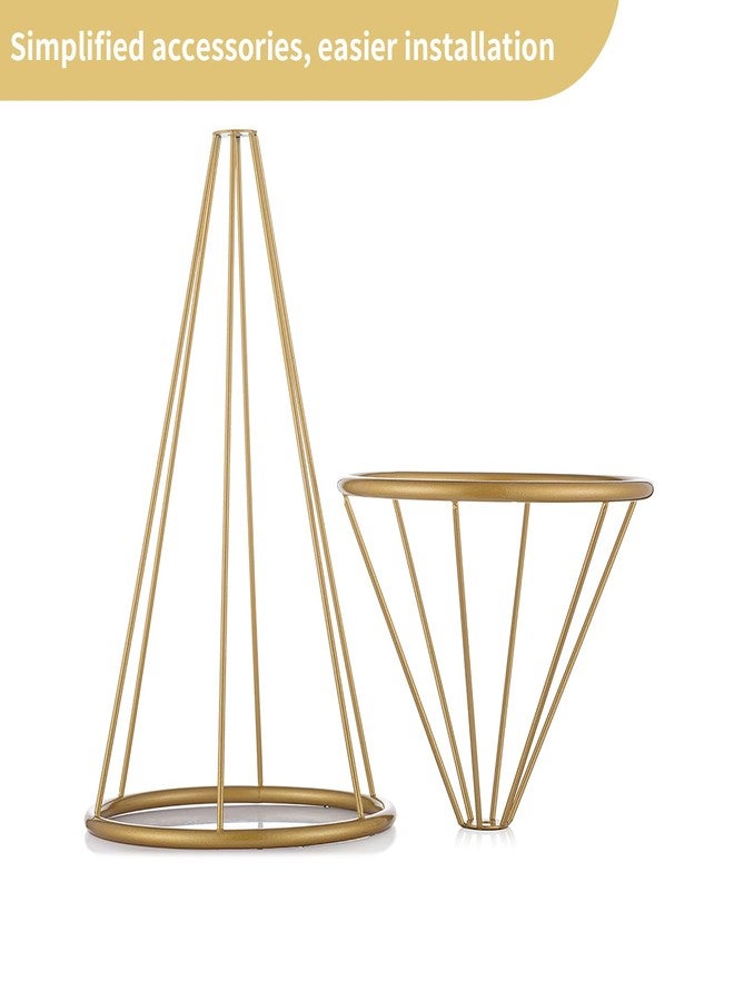 Nuptio Gold Vase for Wedding Centerpieces - 2 Pcs 20 inch Tall Centerpieces for Flowers Home Party Table Decorations - Image 5