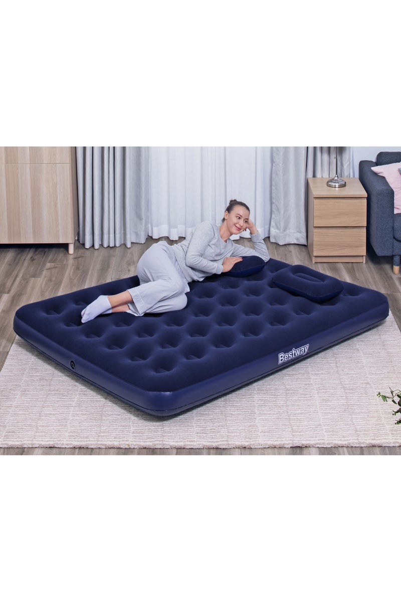 Bestway Bestway Airbed Outdoor Queen Size 203x152x22cm with Accessories | Air Mattress | Inflatable Mattress | Air Bed For Indoor and Outdoor Camping - Image 2