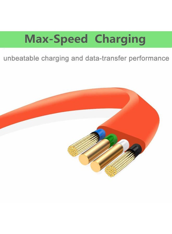 Saipomor كابل استبدال Flip 4 شاحن سريع Micro USB كابل مسطح لمكبر الصوت JBL T500BT JBL Flip3 Clip3 Charge 2+ Charge 3 Pulse 3 بلوتوث لوجيتك UE Boom 22AWG هواتف أندرويد - Image 3