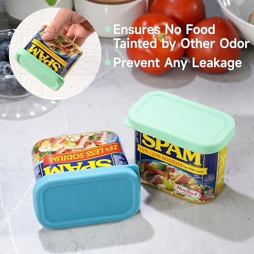 Purekra 2 PCs Silicone Can Lids for SPAM Jalapeño Can | Hormel Spam Can (12 oz), Rectangle Lid for Spam Canned Meat, Food Sealing Lid, Can Cover, Food Storage Cover, Freezer Dishwasher Safe (Can NOT Included) - Image 5