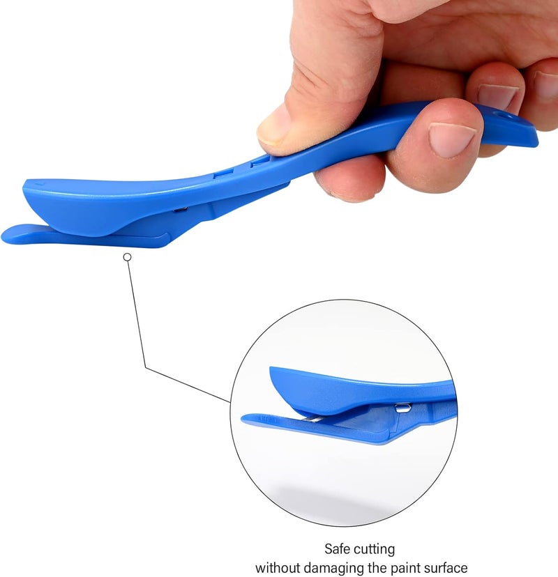 Gomake Wrapping Paper Cutter 3PCS Gift Wrap Cutter,Concealed Blade Safety Knife with 10 Replaceable Blade for Birthday Paper Gift Wrapping Paper Roll Cutter and Christmas Wrapping Paper Cutter Tool - Image 4