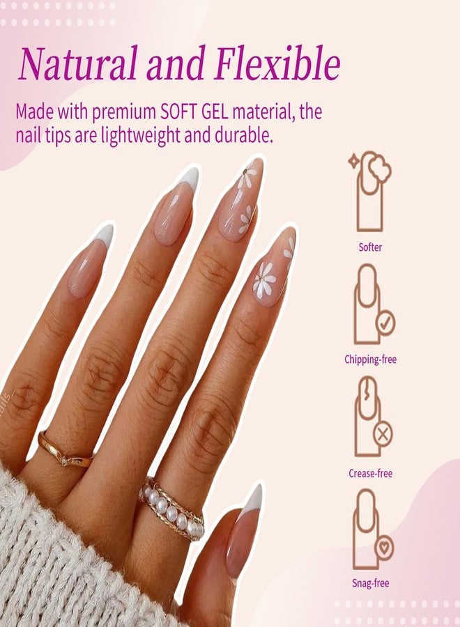 Cycullinyt 550pcs Stiletto Soft Gel Nail Tips, 11 Sizes Medium Stiletto Nails Full Cover Acrylic Press on False Nail Tips for Beginners and Professional Home Salon DIY - Image 3