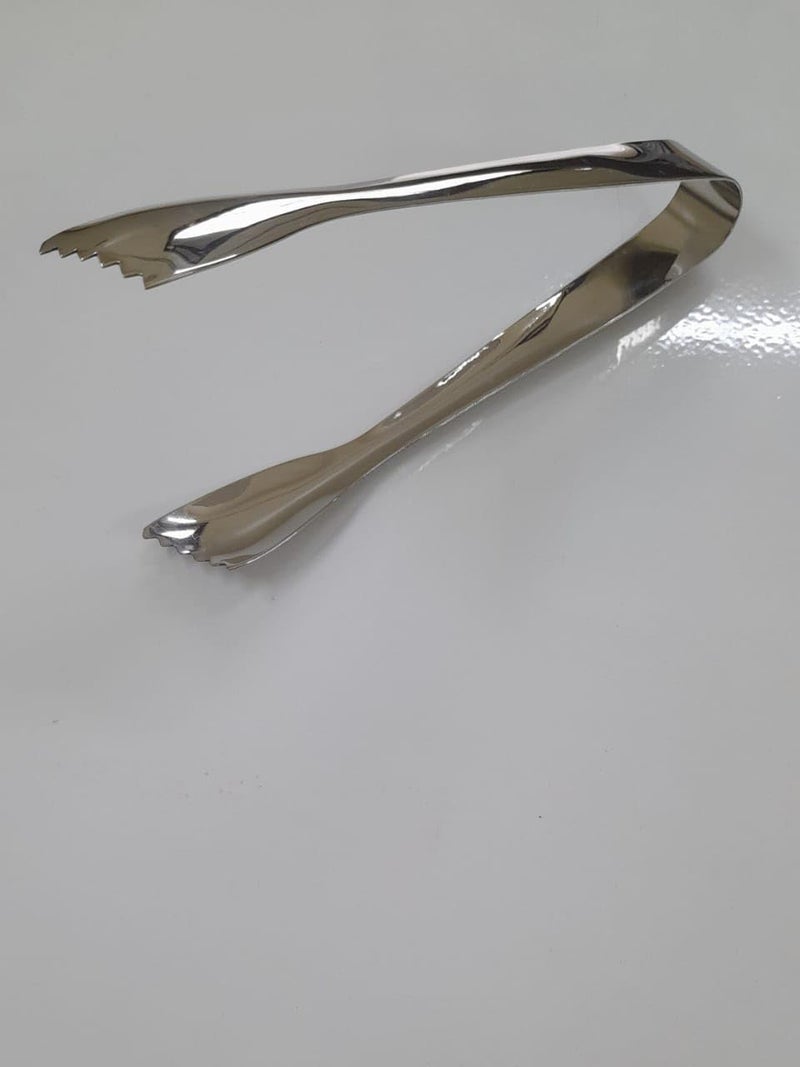Table Barn Table Barn Stainless Steel Cross Ice Tongs Ice Picker for Bar and Home Size 16 cm  - Image 3