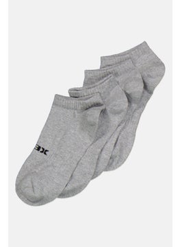 RBX Women 10 Pairs Brand Logo Ankle Socks, Grey  - Image 2