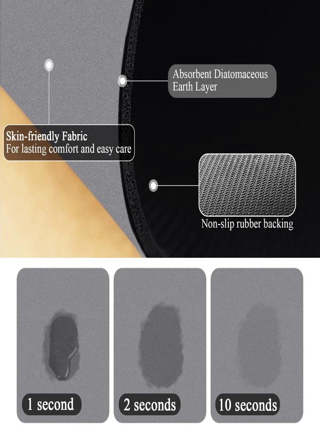 Homantic Fun Toilet Rug Bath Mat 3 Pieces U Shaped Toilet Mat for Bathroom 24x20 Water Absorbent Fun White Elephant Gift Idea for Brother, Husband, Boys, Boyfriend Gray Funny Bathroom Rug Set of 3 - Image 3