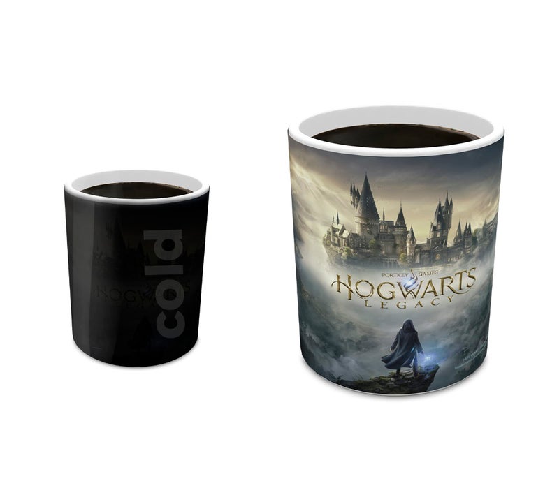 Morphing Mugs Hogwarts Legacy Official Artwork Wizarding World of Harry Potter One 11 oz Color Changing Ceramic Mug Image Revealed When HOT Liquid Is Added