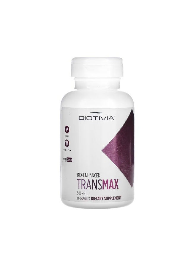BIOTIVIA TransmaxTR MicroActiveResveratrol 60 Capsules - Image 1